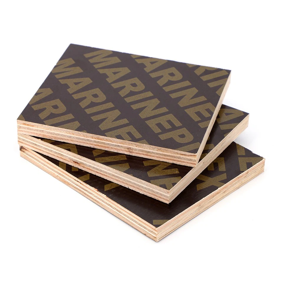 Harga Murah 18mm Shuttering Marine Plywood Film Faced Plywood Untuk Pembinaan